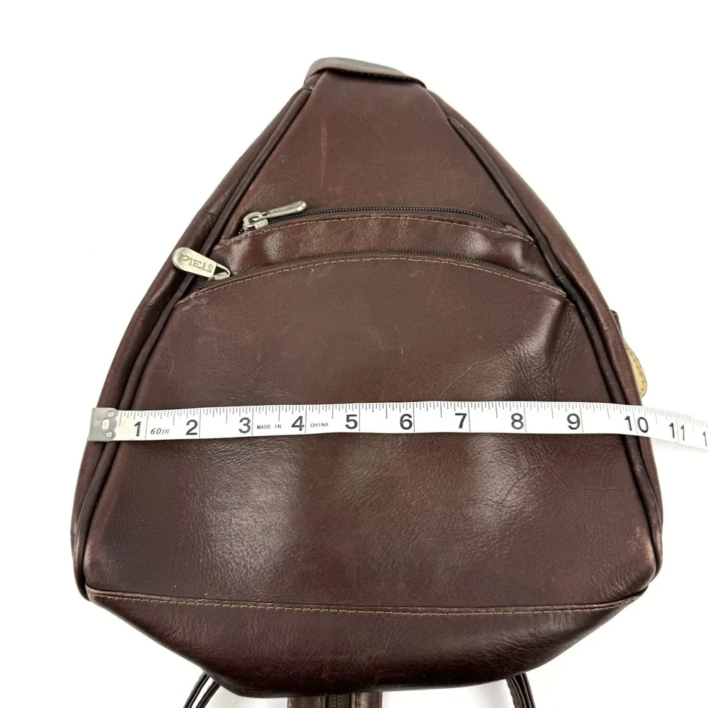 Piel Vintage Backpack Brown Leather Convertible Shoulder Bag Made‎ In Colombia